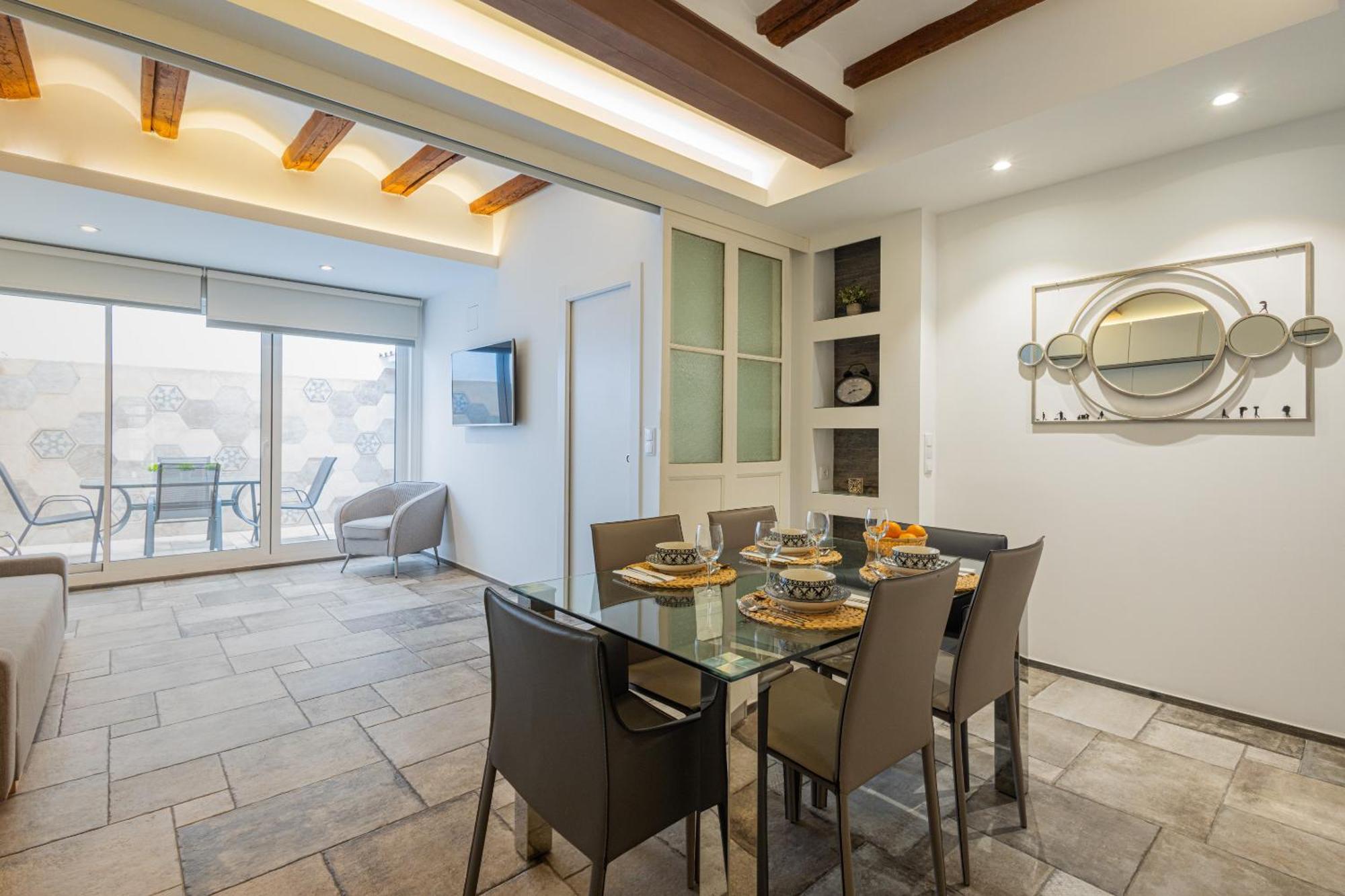 Florit Flats - Center Modern 1Br 2Bth Terrace Wi-Fi Ac Daire Valensiya Dış mekan fotoğraf
